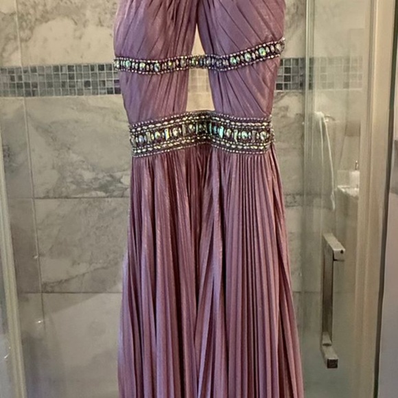 Cross Staps Evening Dress - Picture 2 of 4